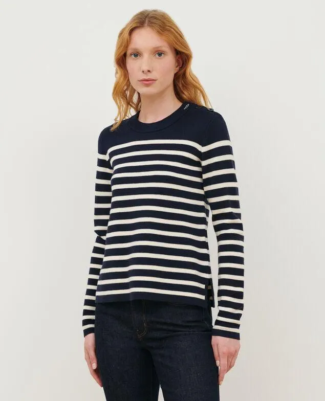 MADDY - Jersey marinero de lana merina