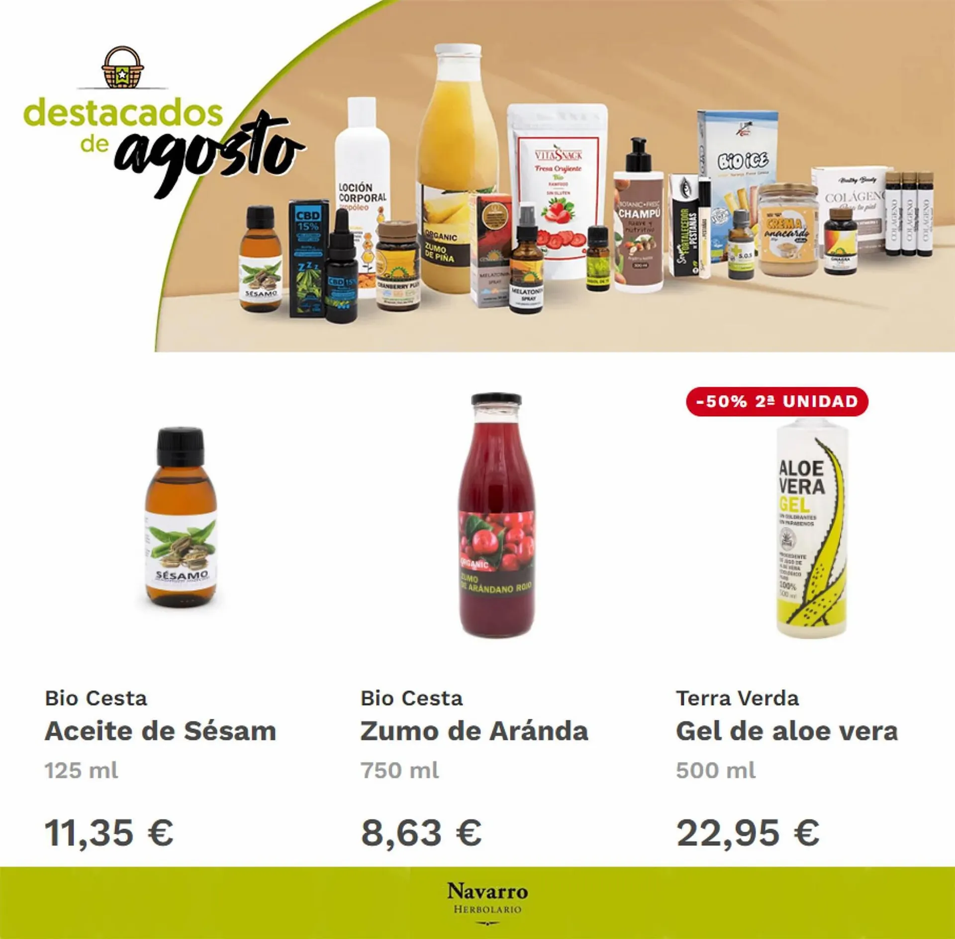 Catálogo de Folleto Herbolario Navarro 22 de agosto al 5 de septiembre 2023 - Página 1