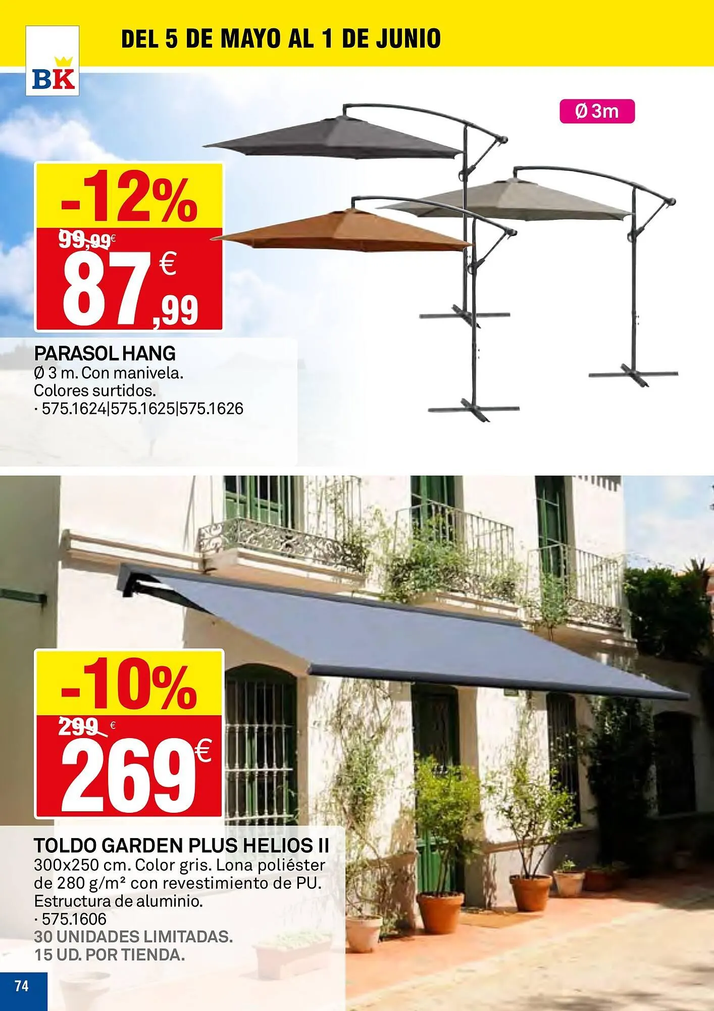 Catálogo de Folleto Bricoking 5 de mayo al 1 de junio 2025 - Página 74