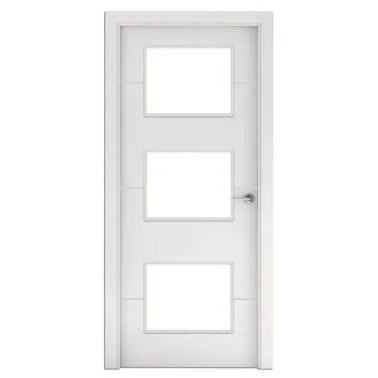 Puerta acristalada Capri blanco izquierda 203x72,5 cm