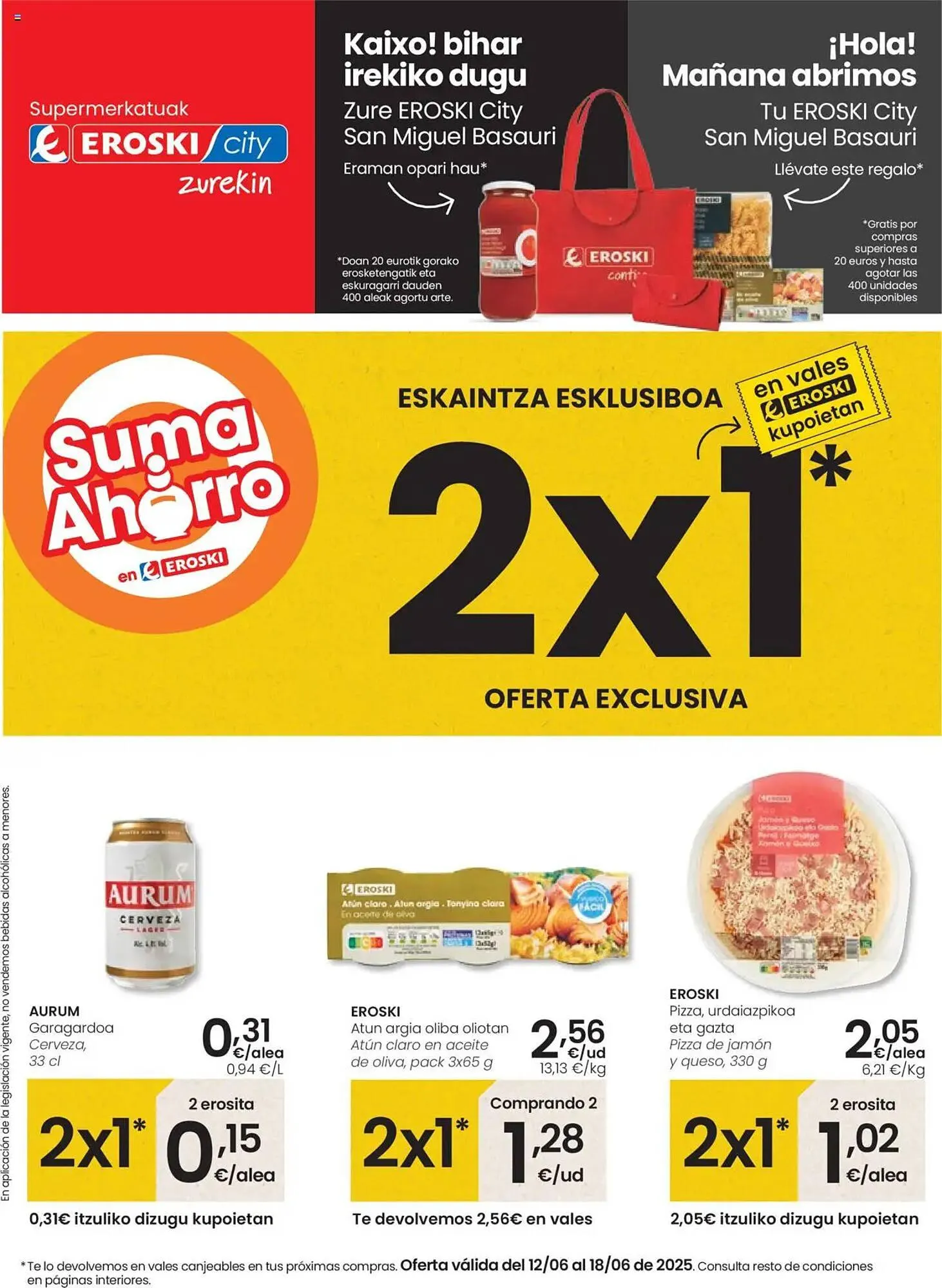 Catálogo de Folleto Eroski 12 de junio al 18 de junio 2025 - Página 1