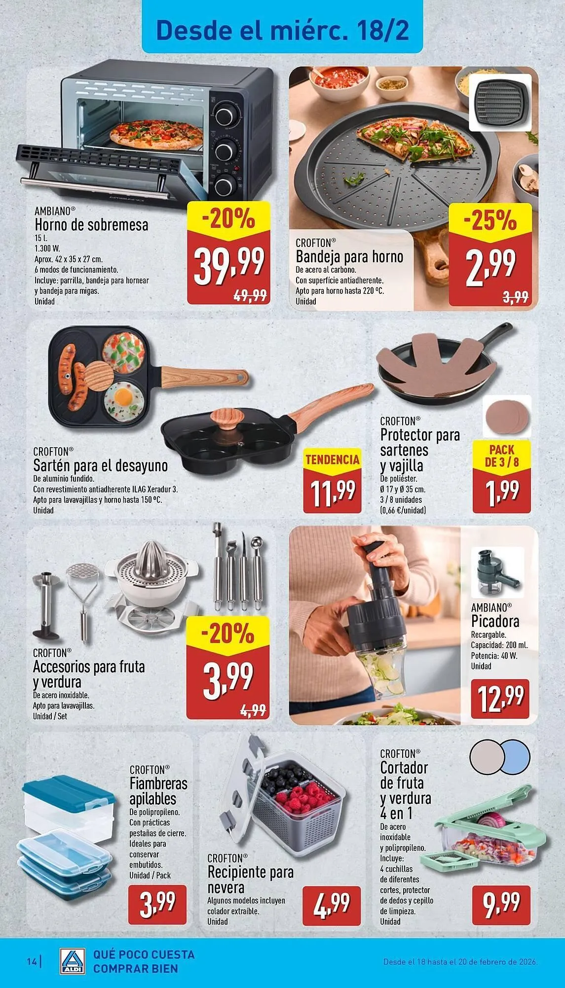 Catálogo de Folleto ALDI 16 de febrero al 22 de febrero 2026 - Página 14