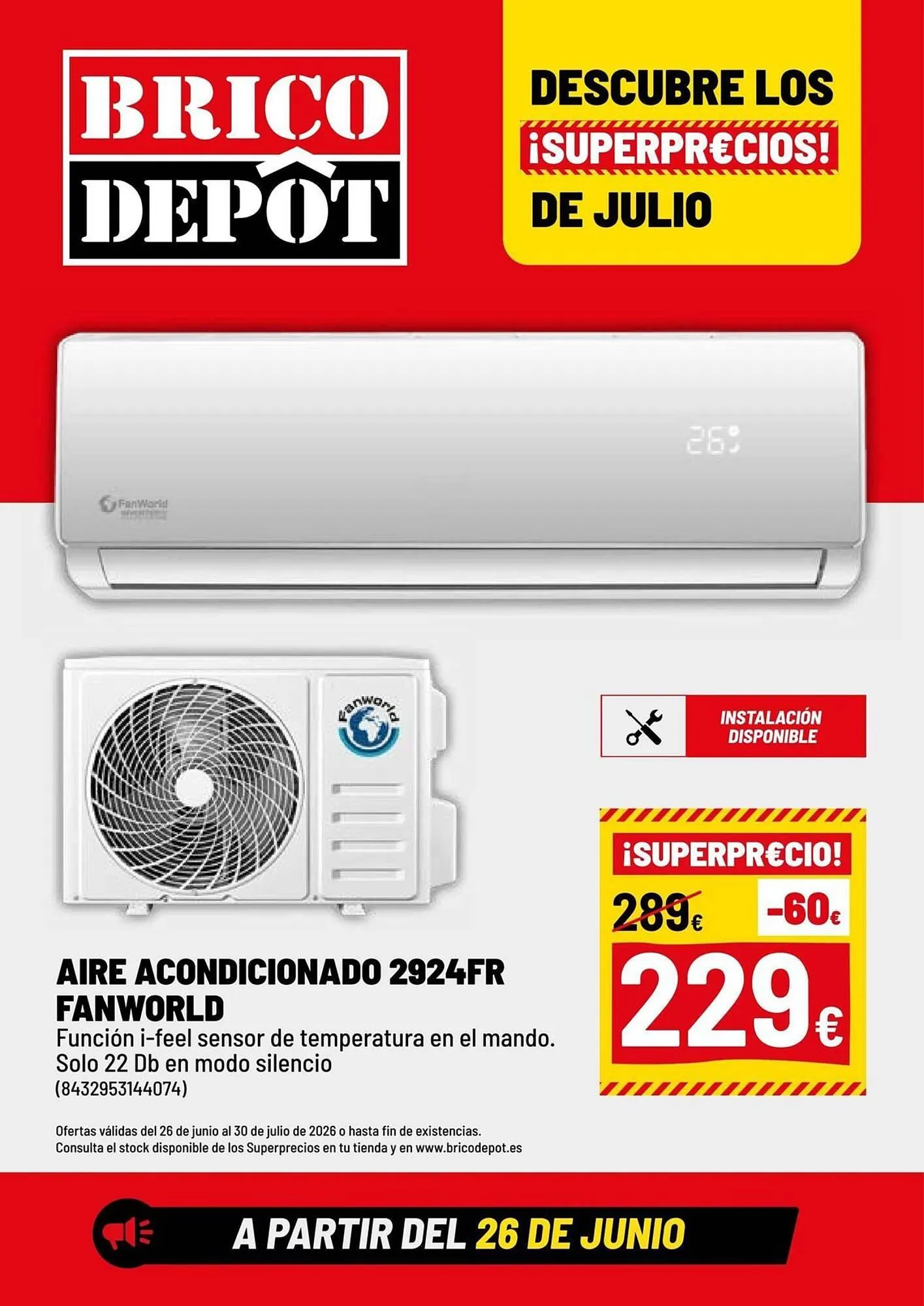 Catálogo de Catálogo Brico Depôt 26 de junio al 30 de julio 2026 - Página 1