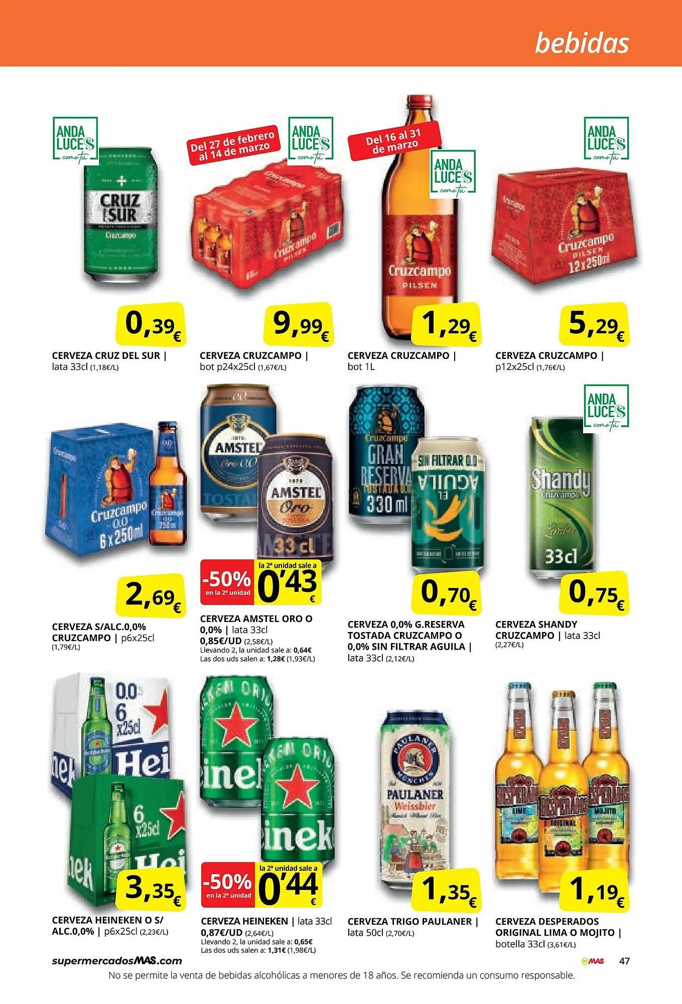 Catálogo de Folleto Supermercados MAS 3 de marzo al 26 de marzo 2026 - Página 47