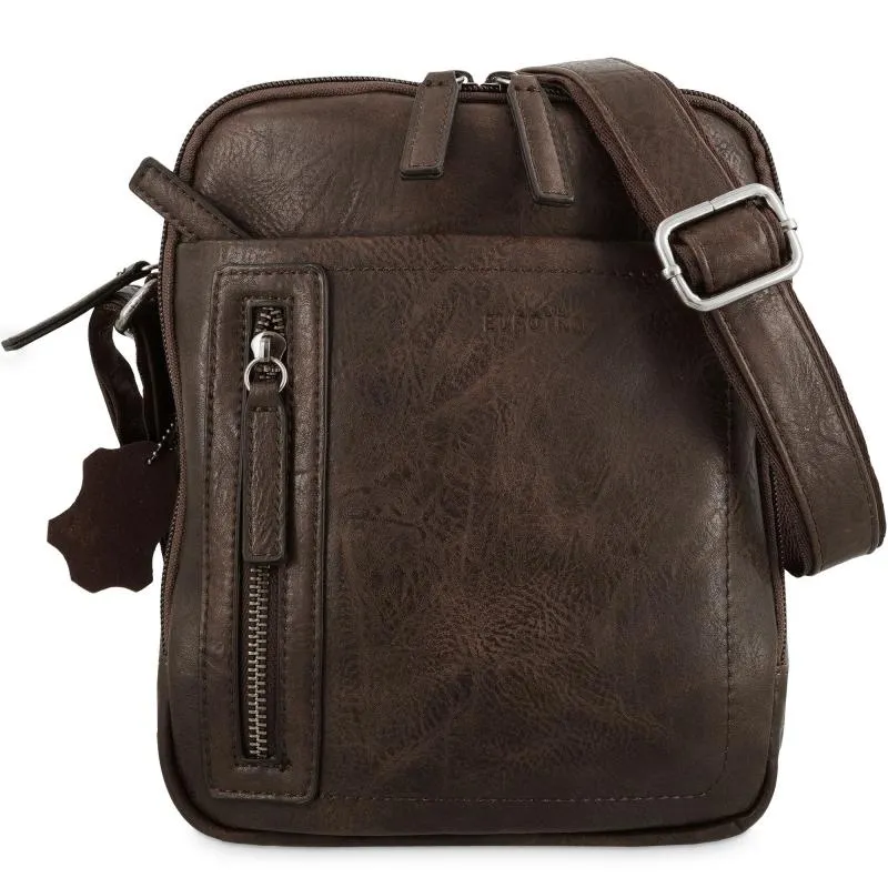 Bolso bandolera mediano hombre en color marrón - Verota