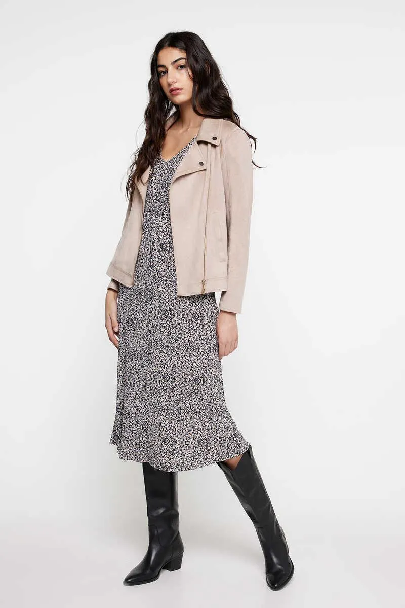 Vestido largo estampado