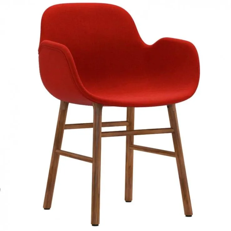Silla Form Arms Tapizada Madera