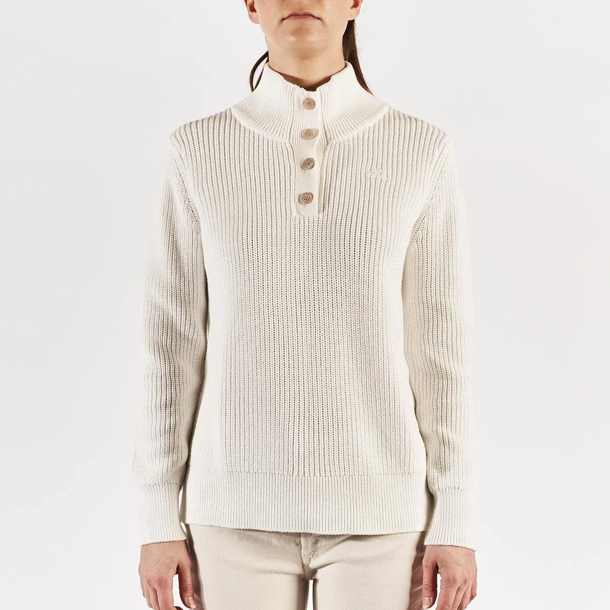 Polo Moira Robe di Kappa Blanco Mujer