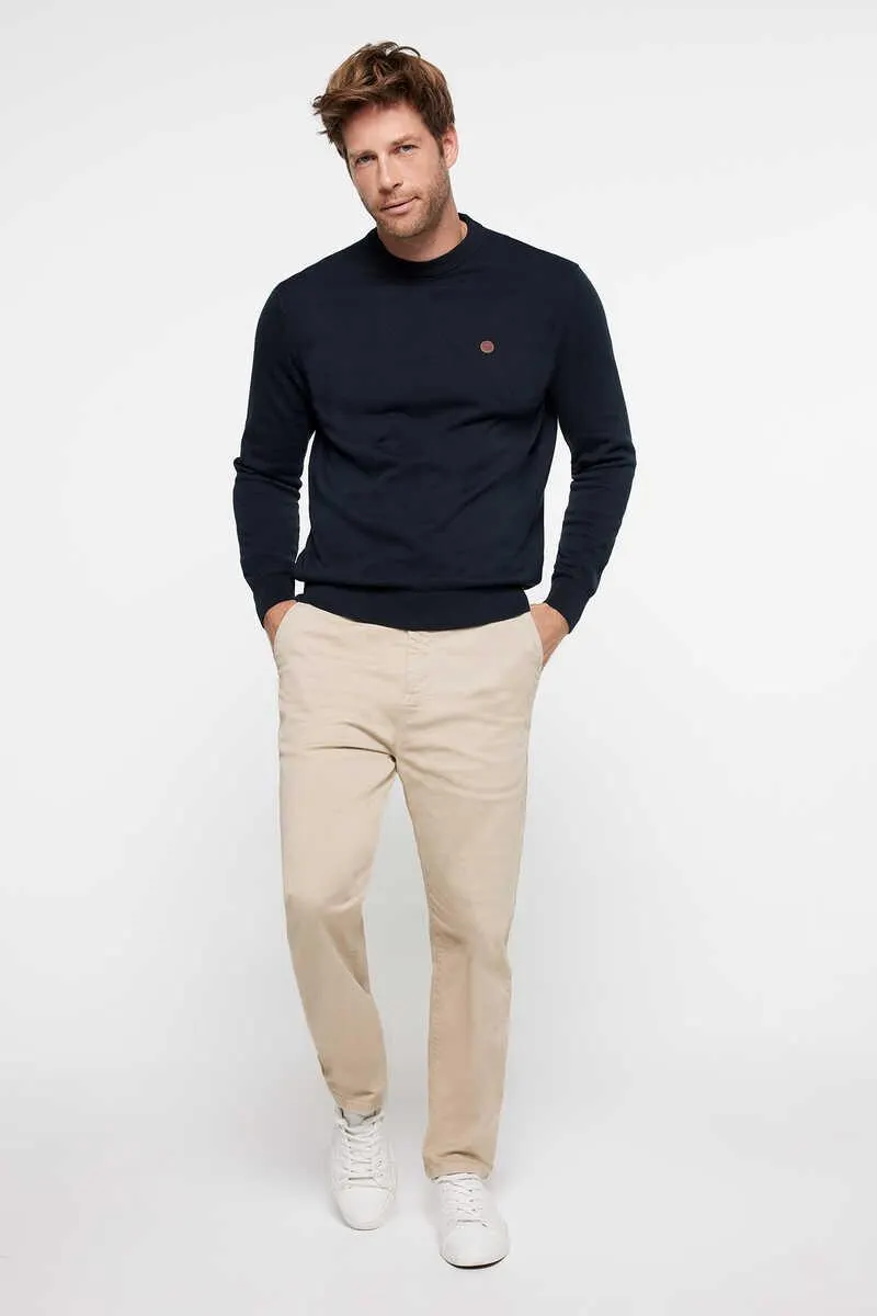 Jersey básico cuello caja