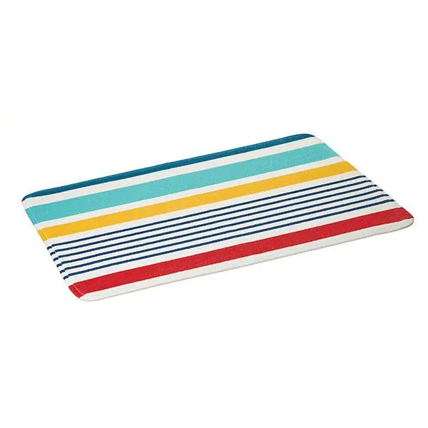 ALFOMBRA BAÑO LINES MULTICOLOR 70X45CM