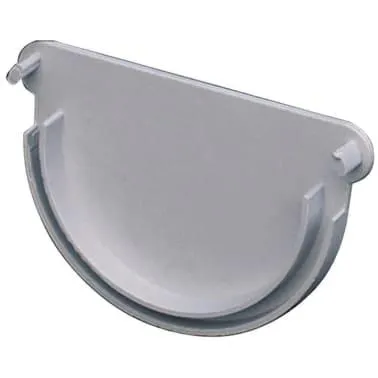 Tapa para canalón de pvc curvo gris 67 mm