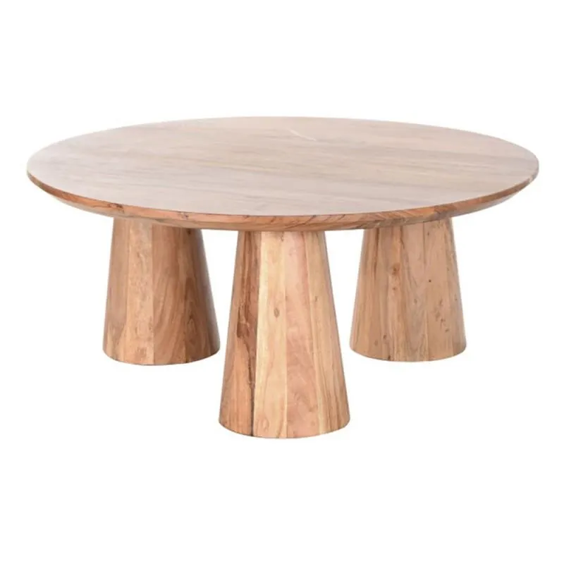 Acacia wood coffee table Ø100cm