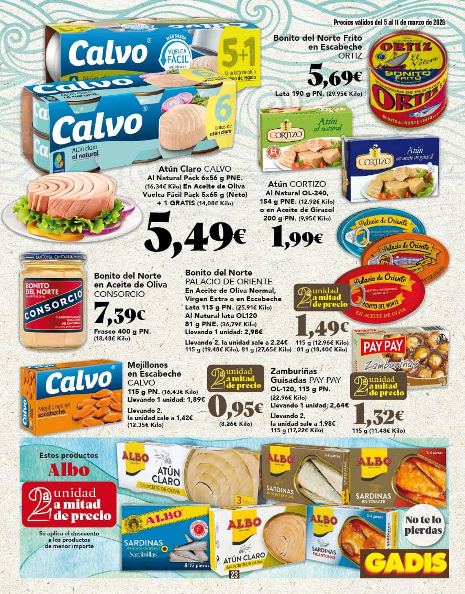 Catálogo de Folleto Gadis 5 de marzo al 11 de marzo 2026 - Página 23