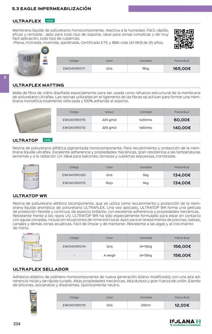 Catálogo de IMPERMEABILIZACIÓN – TARIFA ISOLANA 2024 29 de agosto al 31 de diciembre 2024 - Página 14