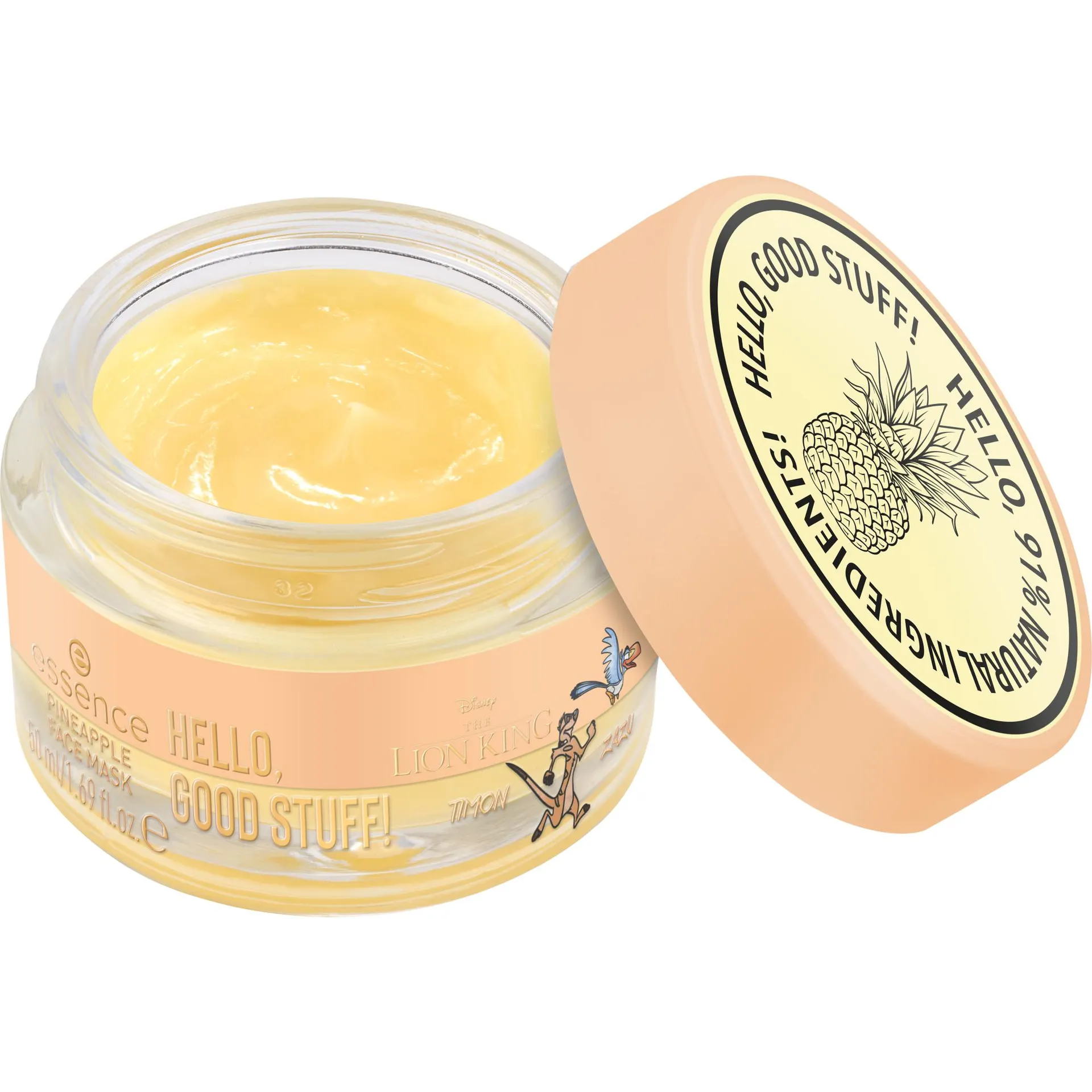 El Rey León de Disney HELLO, GOOD STUFF! MASCARILLA FACIAL DE PIÑA