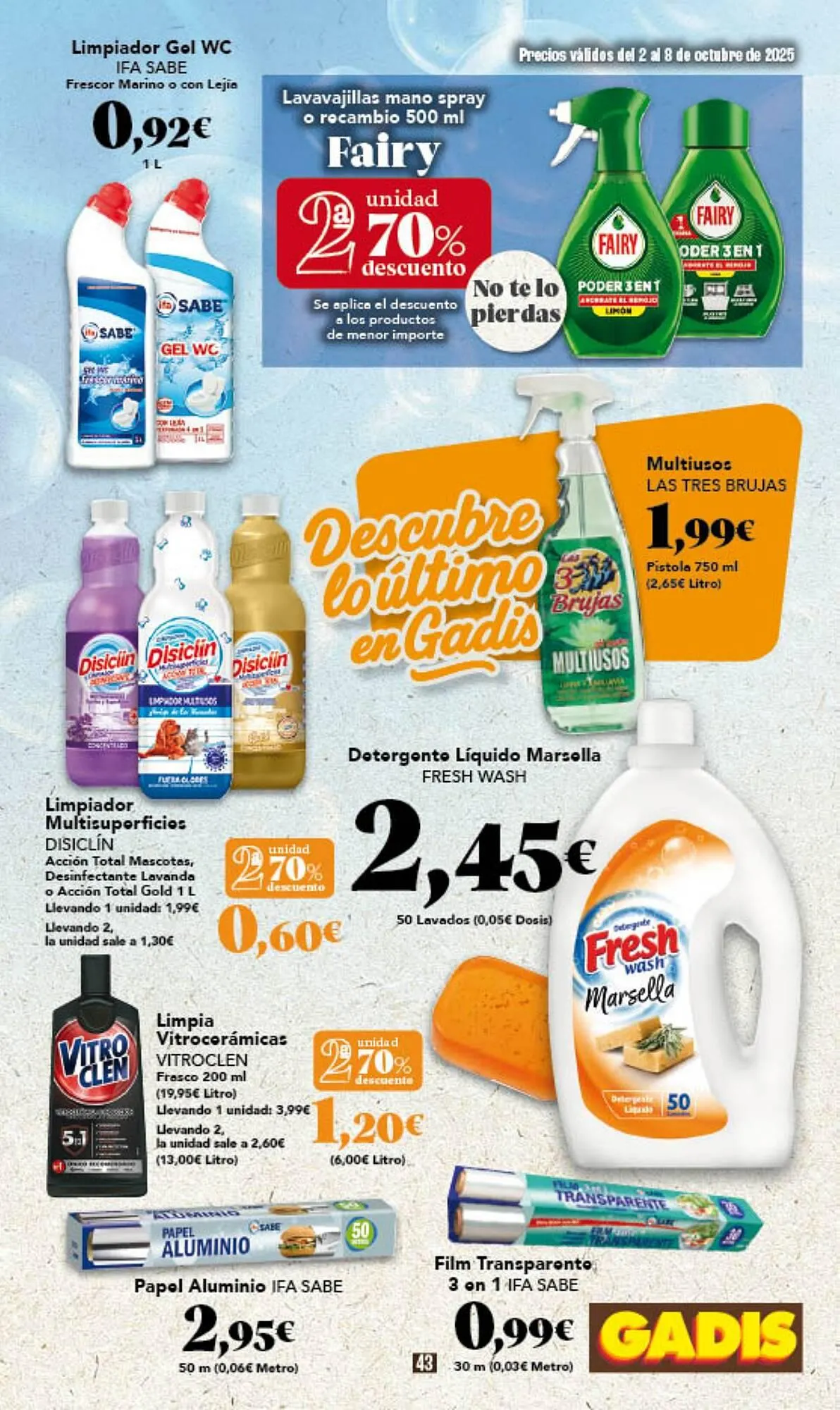 Catálogo de Folleto Gadis 2 de octubre al 8 de octubre 2025 - Página 43