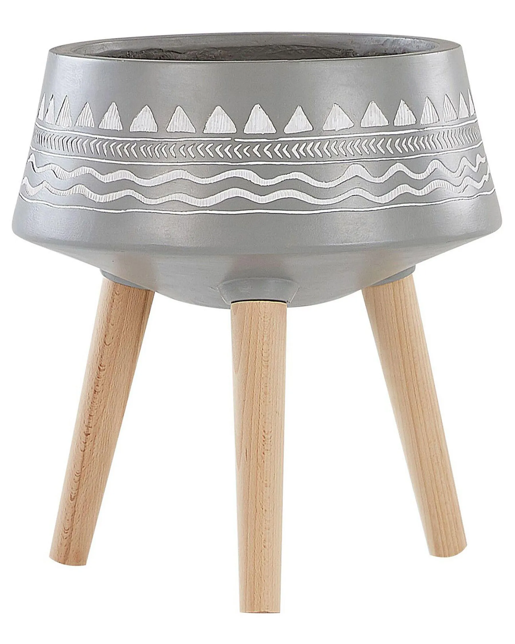 Maceta con patas WERIA 42 cm Gris claro