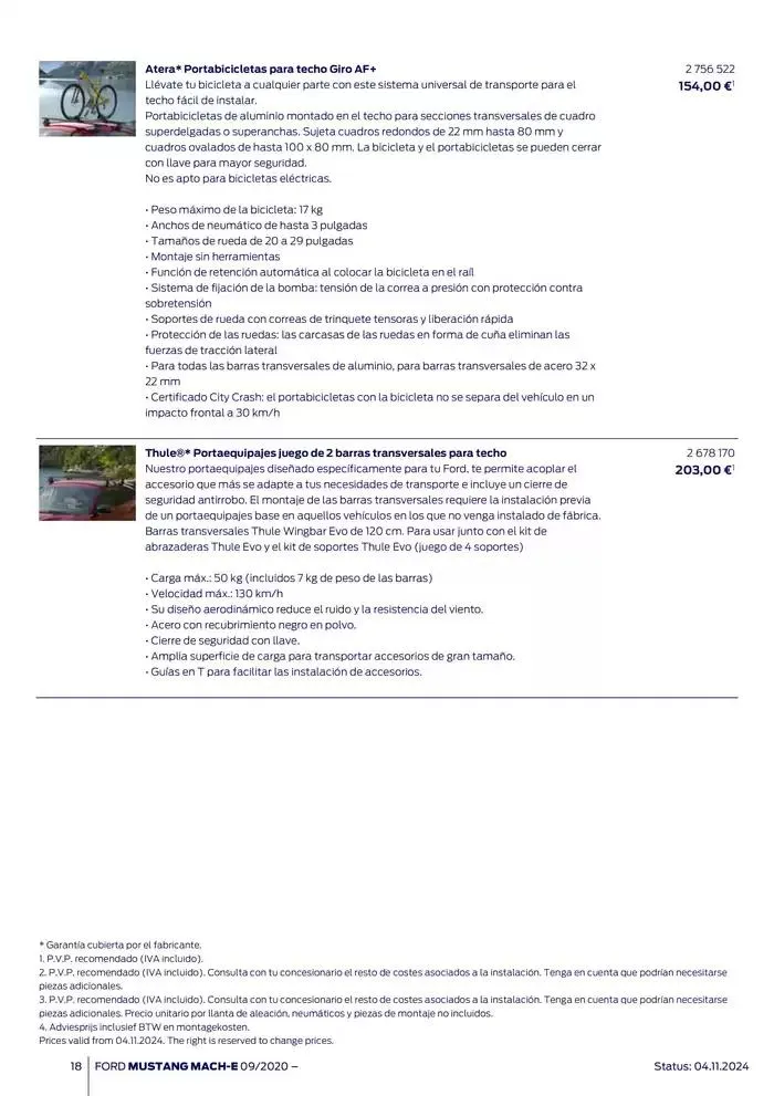 Catálogo de Ford de accesorios Ford Mustang Mach-E 13 de noviembre al 13 de noviembre 2025 - Página 18