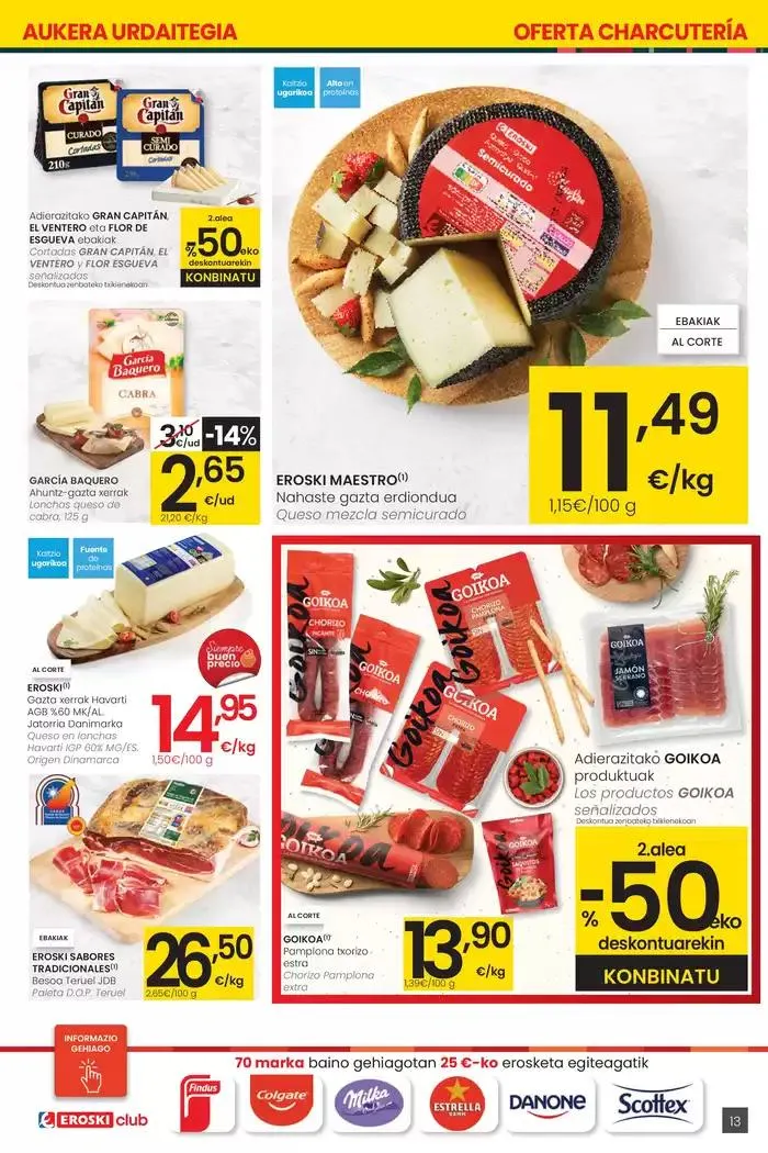 Catálogo de Prezio merkeagoa HIPERMERKATUAK EROSKI 13 de marzo al 26 de marzo 2025 - Página 13