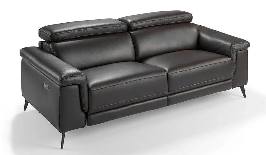 Sofá relax piel y acero Framura