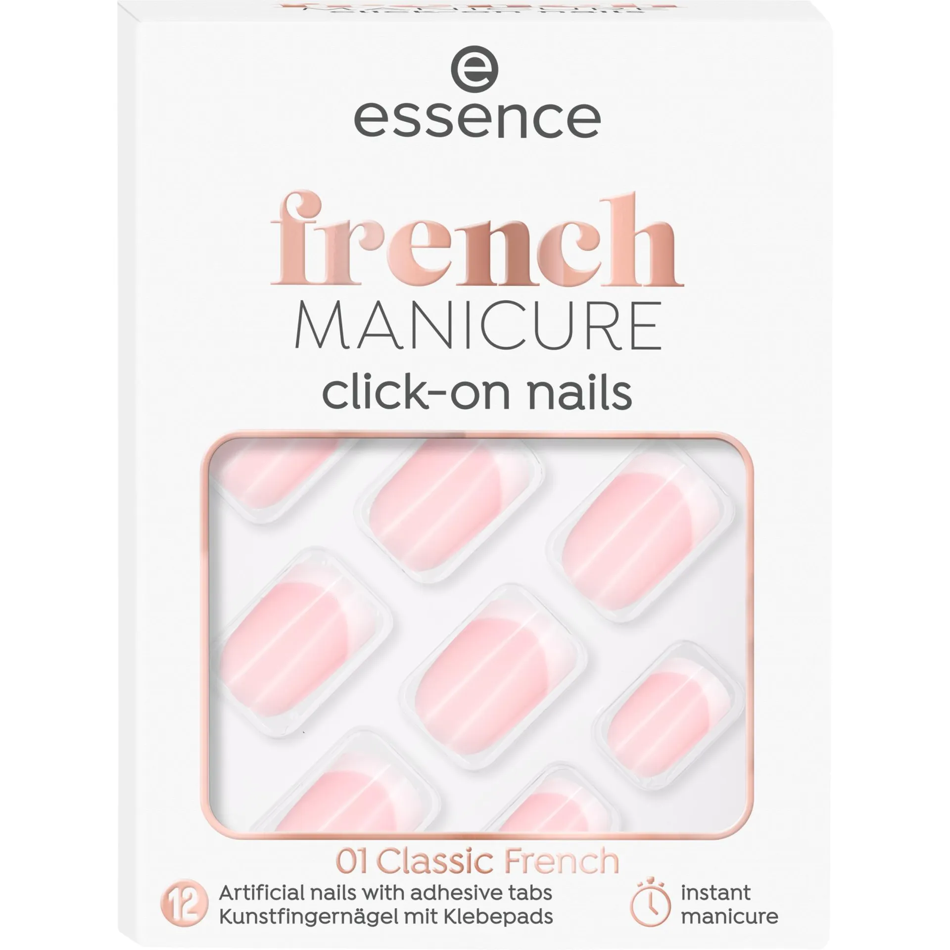 Uñas artificiales click-on french MANICURE