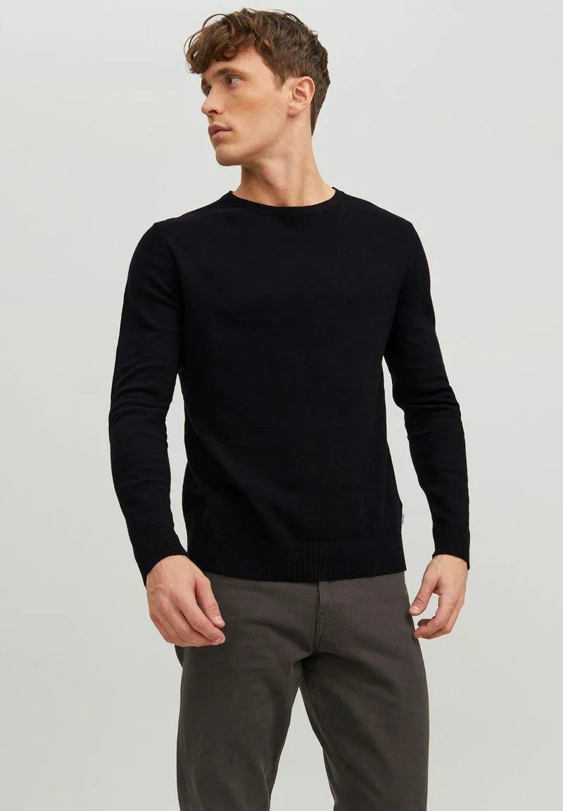 JJEEMIL CREW NECK NOOS - Jersey de punto - black