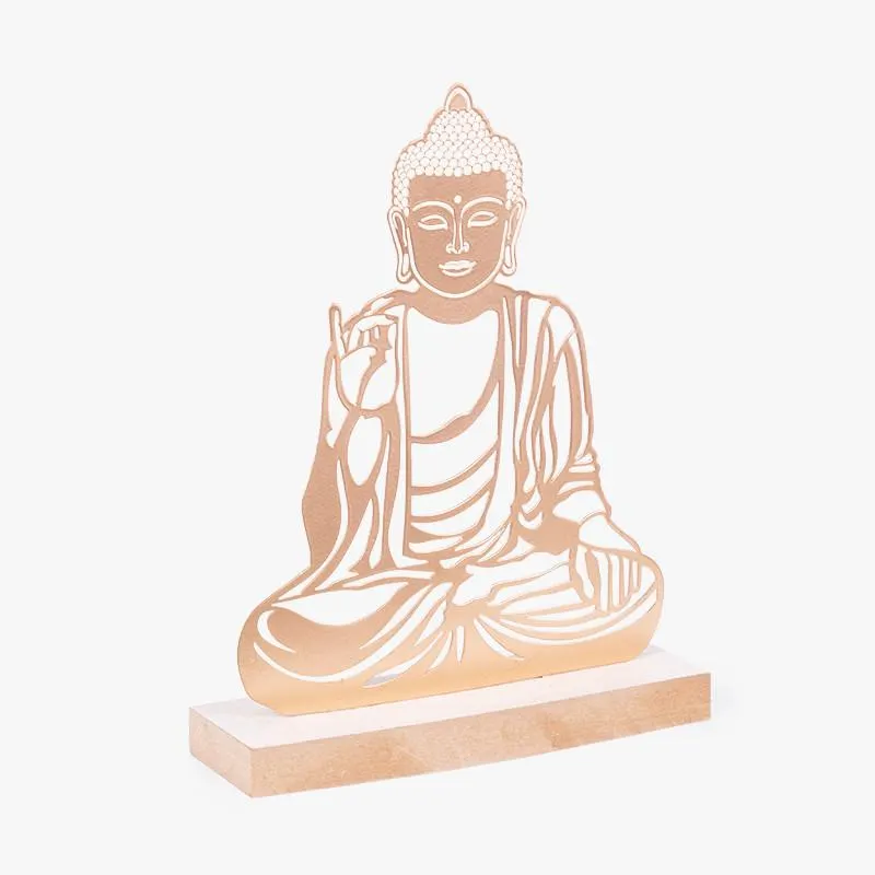 FIGURA DECORATIVA METALICA BUDA