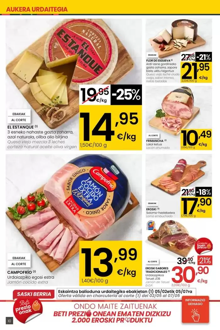 Catálogo de AUKERA OFERTA HIPERMERKATUAK EROSKI 2 de mayo al 13 de mayo 2025 - Página 10