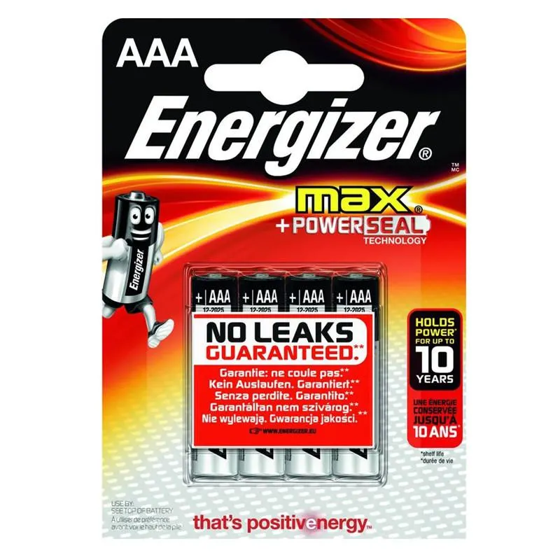 PILAS ENERGIZER MAX LR03 AAA