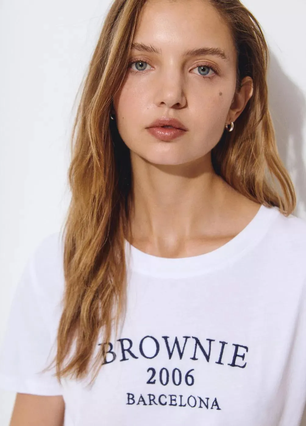 Camiseta algodón bordada