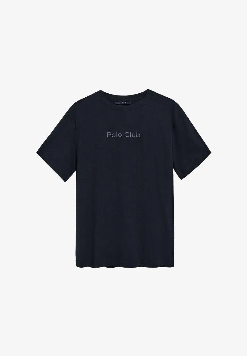 SHORT SLEEVE SAUL MINIMAL - Camiseta básica - navy