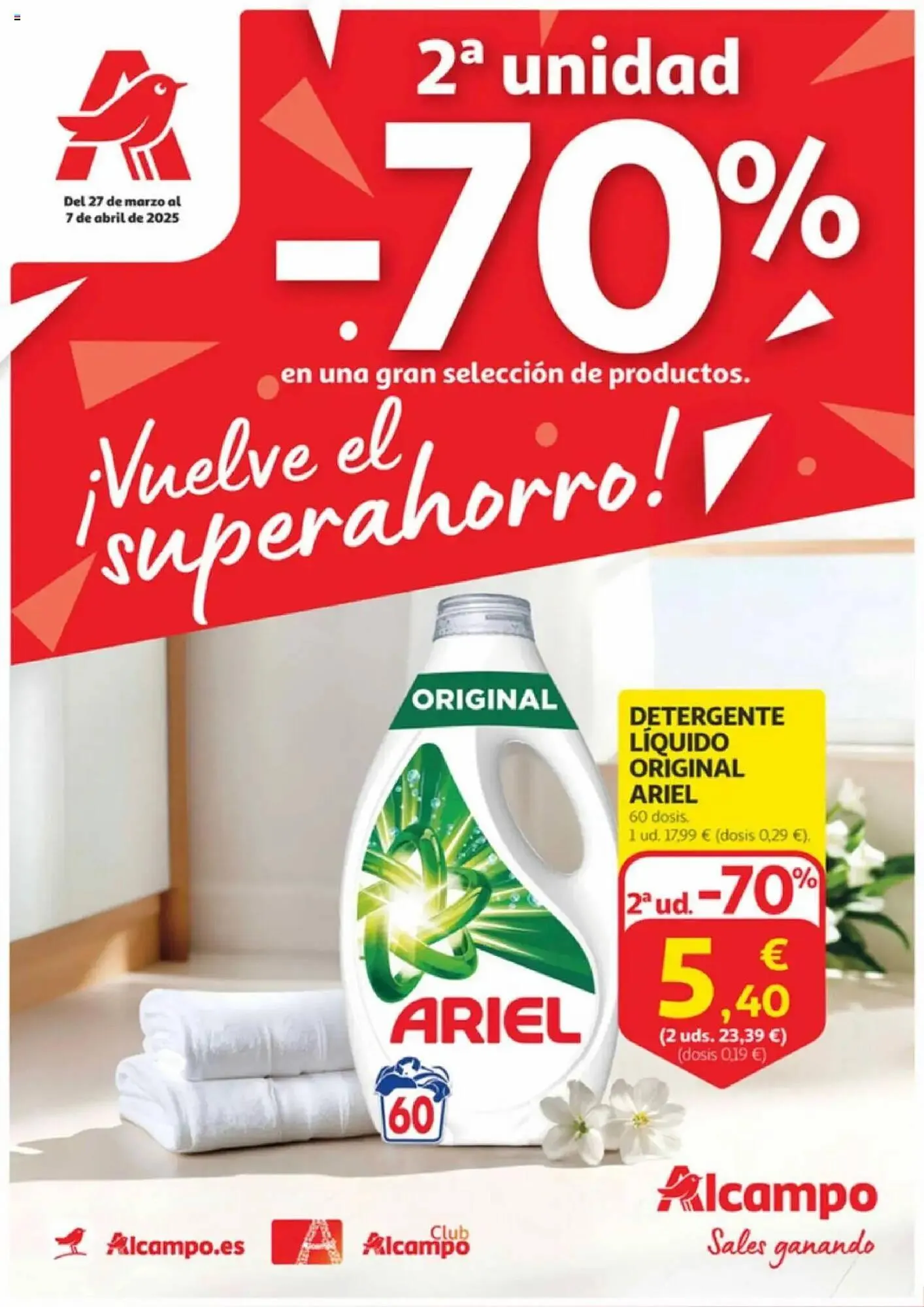 Catálogo de Folleto Alcampo 27 de marzo al 7 de abril 2025 - Página 1