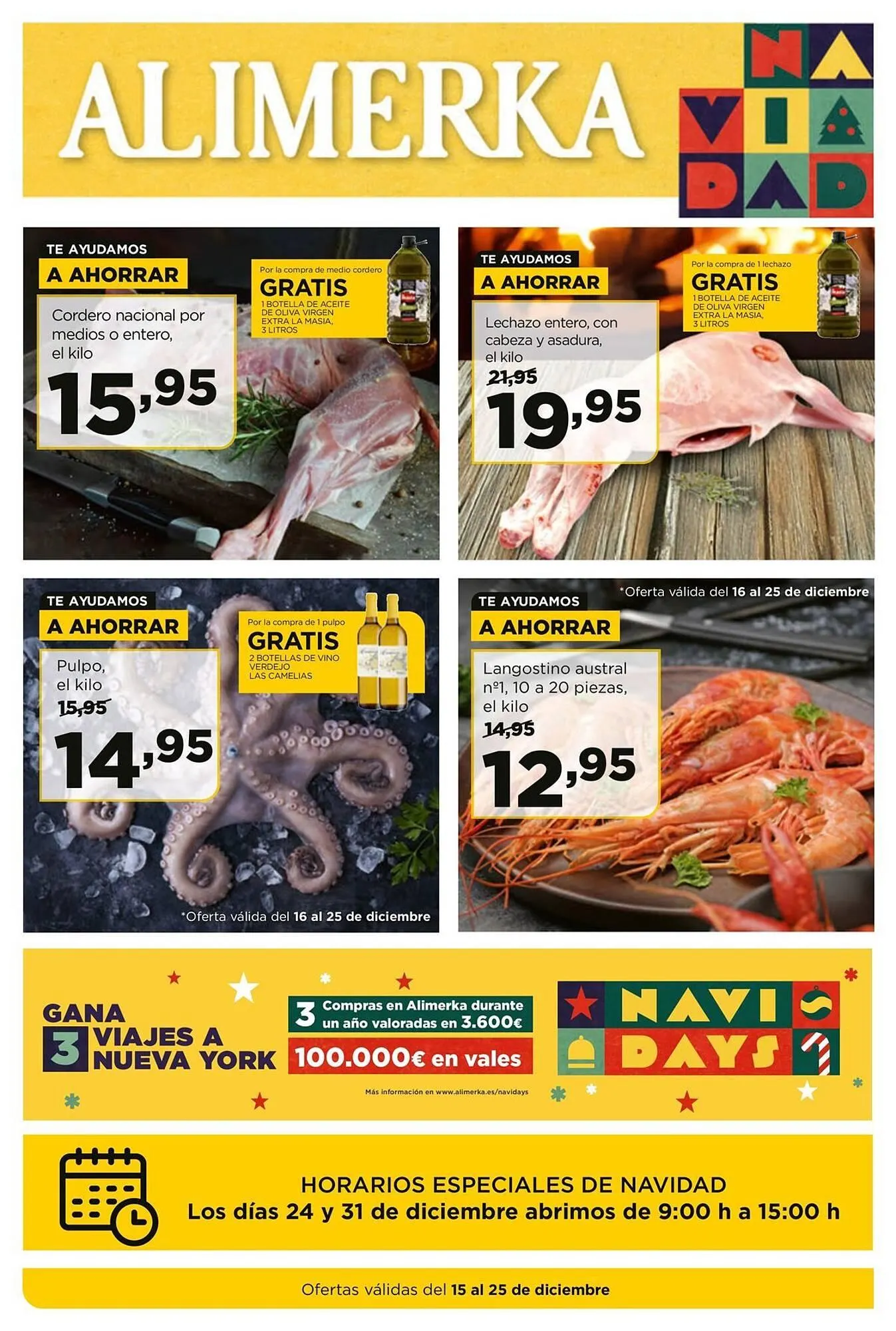 Catálogo de Folleto Alimerka 15 de diciembre al 25 de diciembre 2025 - Página 1