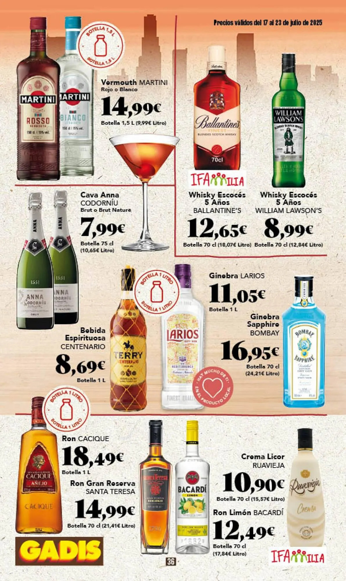 Catálogo de Folleto Gadis 17 de julio al 23 de julio 2025 - Página 36