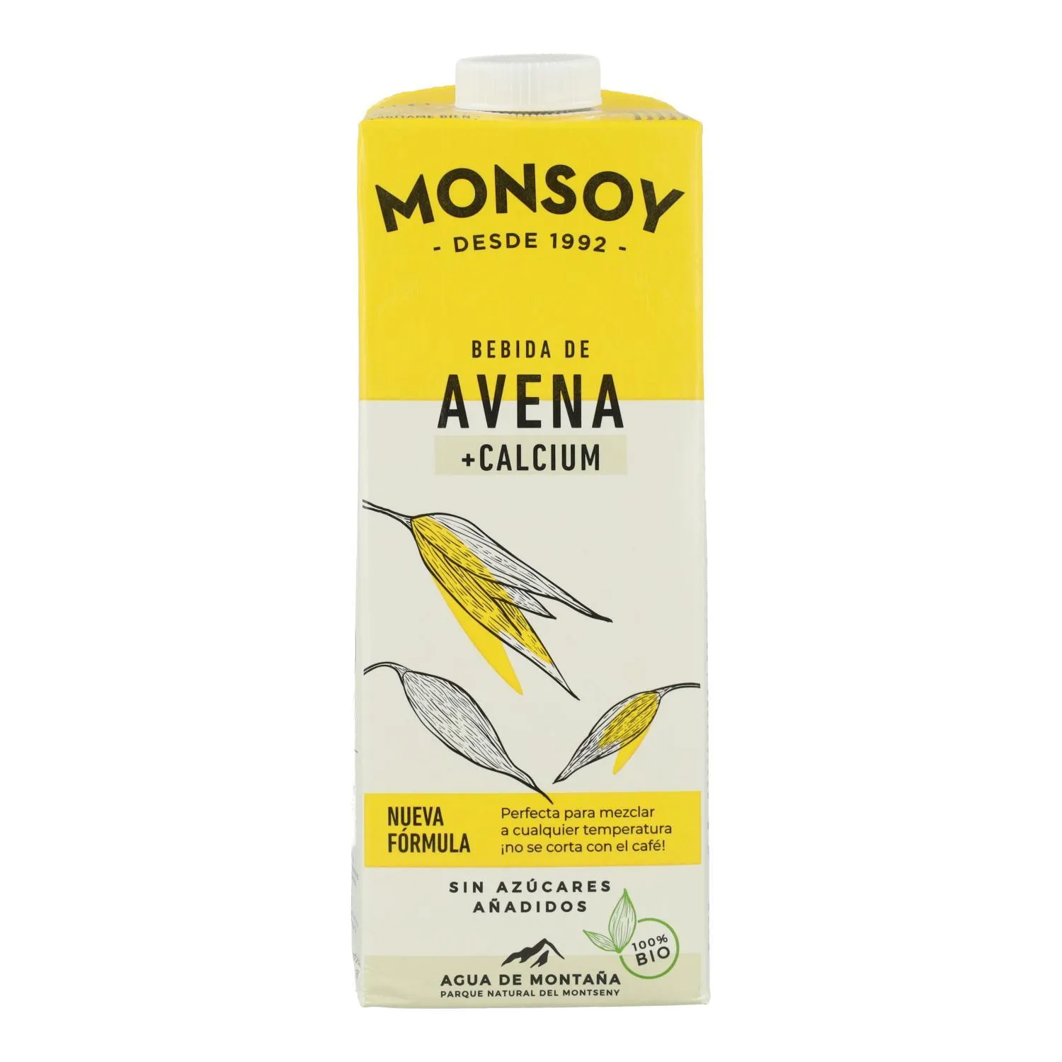 Bebida Avena con Calcio BIO Monsoy 1 L