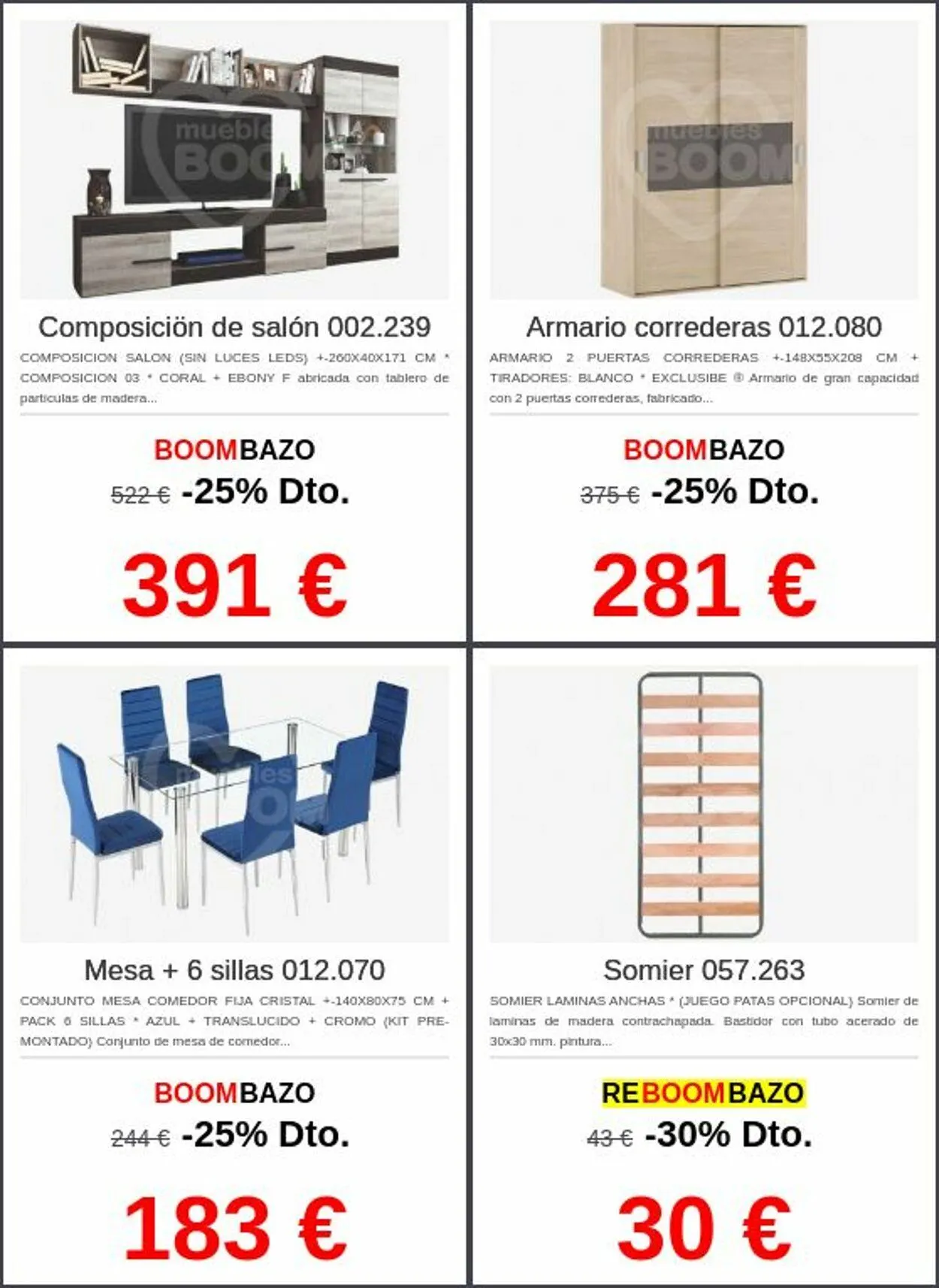 Catálogo de Muebles BOOM Oferta actual 26 de mayo al 4 de junio 2025 - Página 2