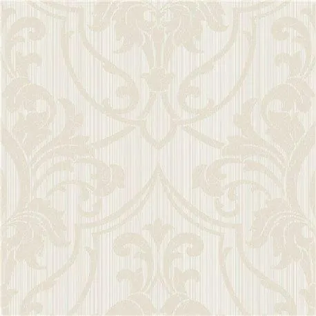 PAPEL PINTADO St Petersburg Damask Parchment On White 88-8036