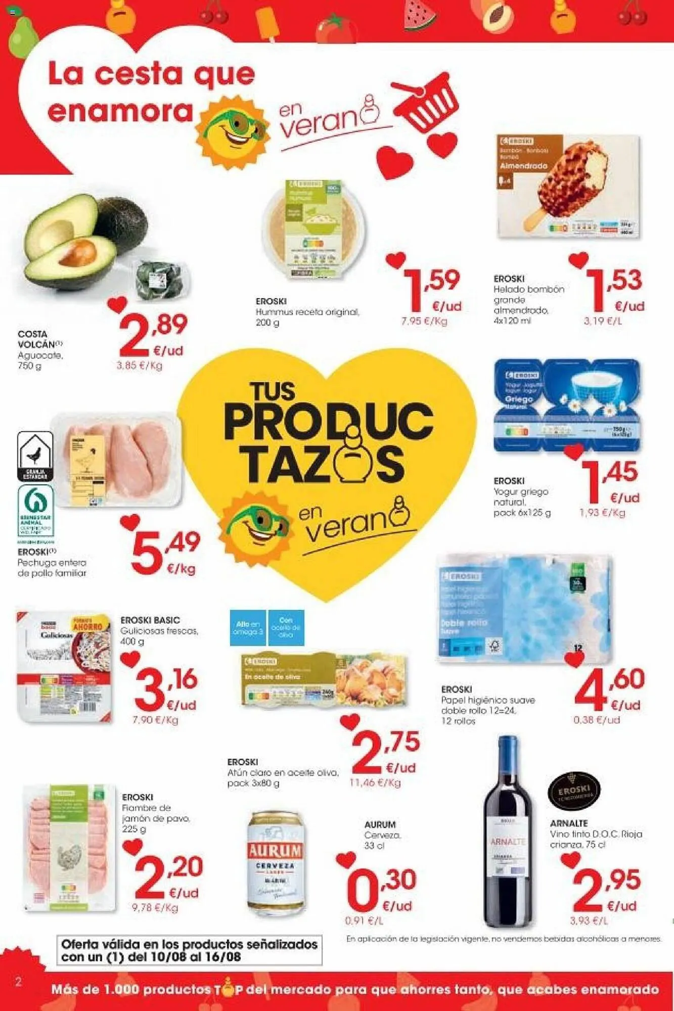 Catálogo de Folleto Eroski 10 de agosto al 22 de agosto 2023 - Página 2