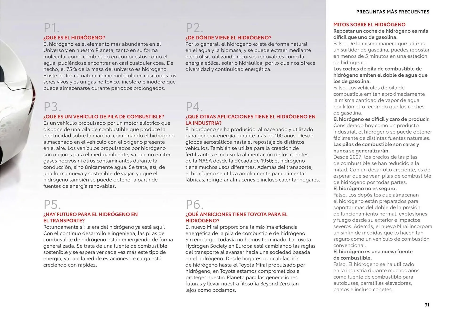 Catálogo de Folleto Toyota Mirai 26 de junio al 26 de junio 2025 - Página 31