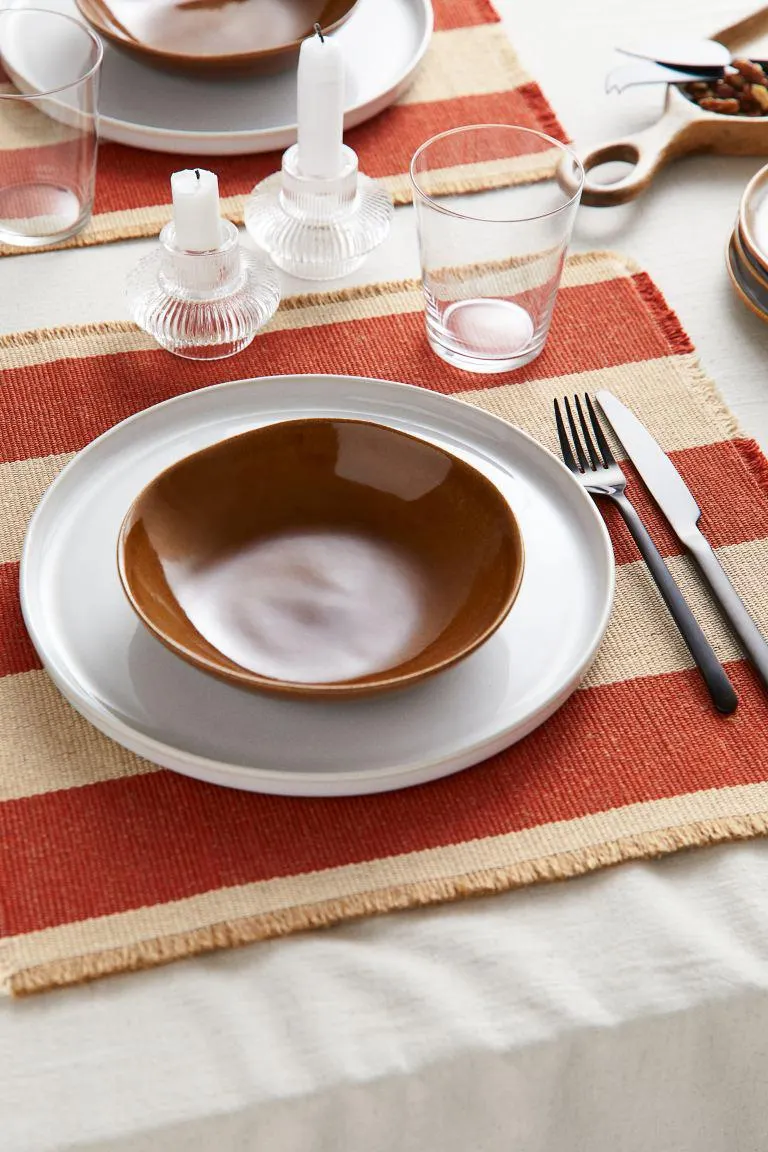 Pack de 2 manteles individuales en mezcla de yute