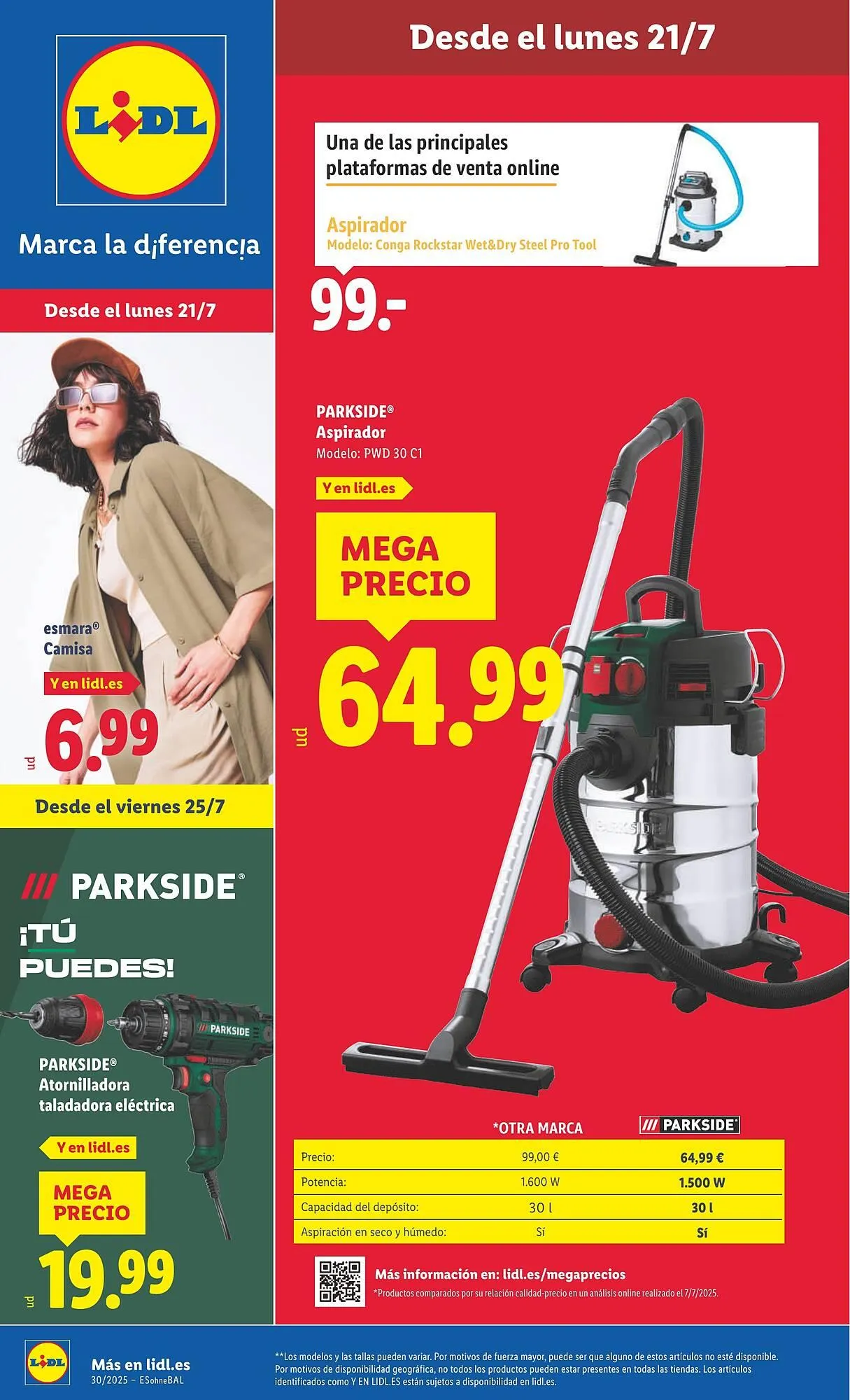 Catálogo de Folleto Lidl 21 de julio al 27 de julio 2025 - Página 1