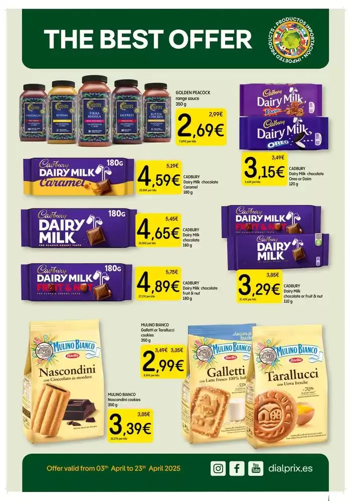 Offer valid from 03th April to 23th April - 1