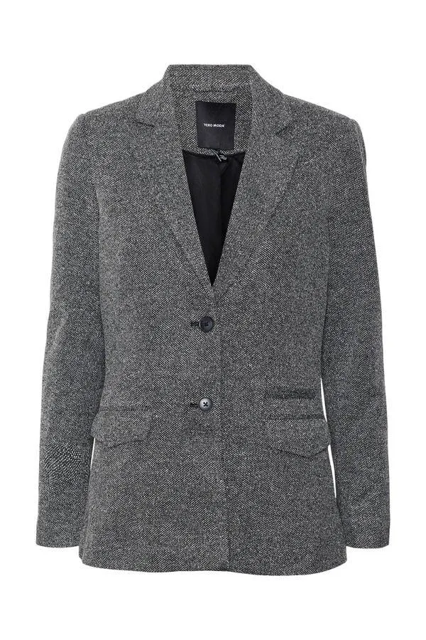 Blazer ajustada melange