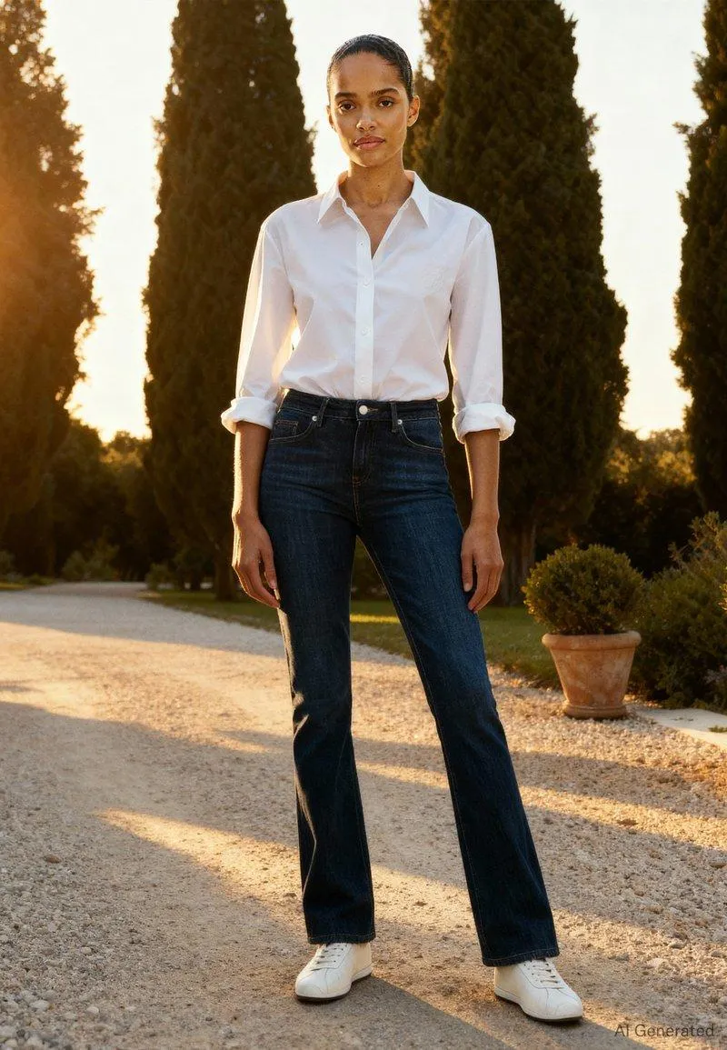 BOOTCUT - Vaqueros bootcut - dark blue