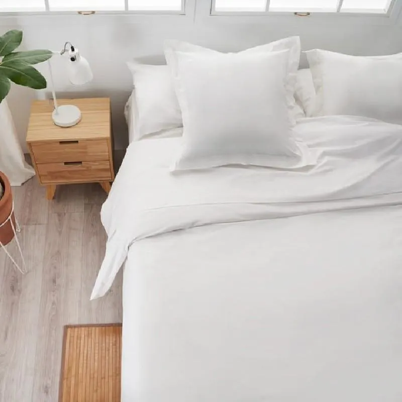 Juego de sábanas Algodón 3 piezas - Basic Blanco