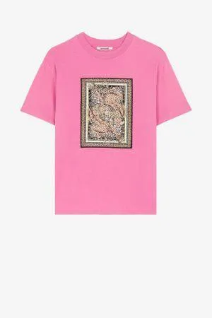 Camiseta de algodón con estampado Jaguar