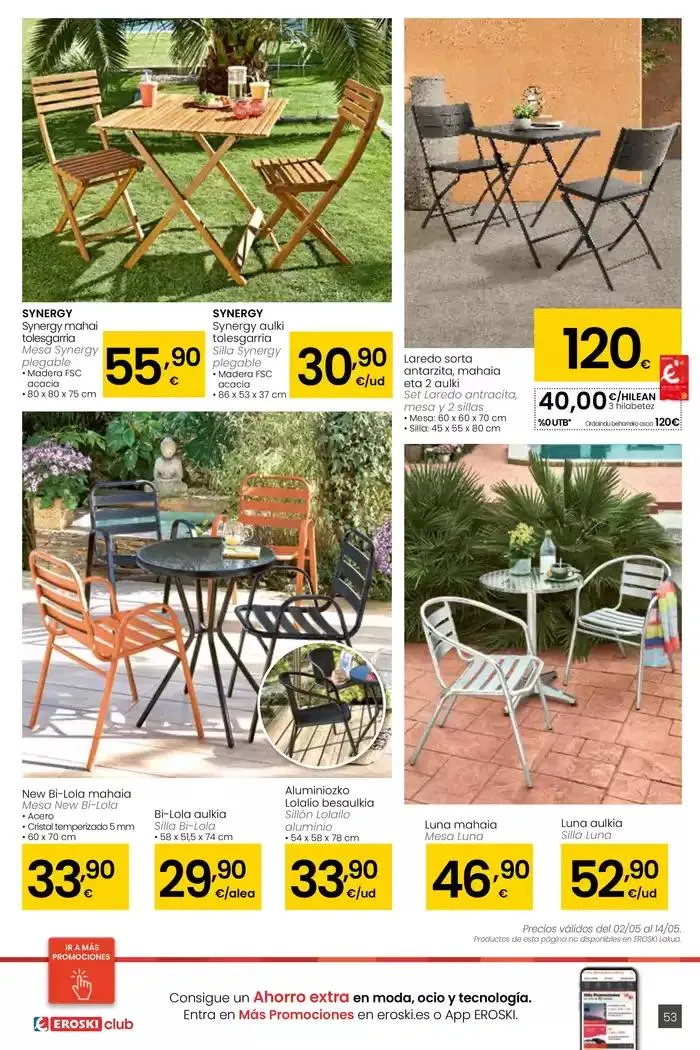 Catálogo de AUKERA OFERTA HIPERMERKATUAK EROSKI 2 de mayo al 13 de mayo 2025 - Página 53