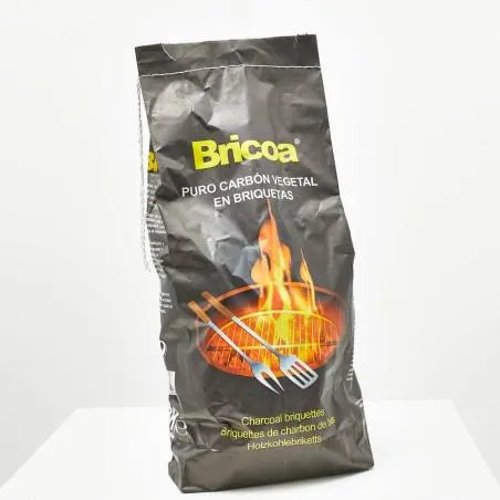 BRIQUETA CARBON VEGETAL 3KG CARBOCOA