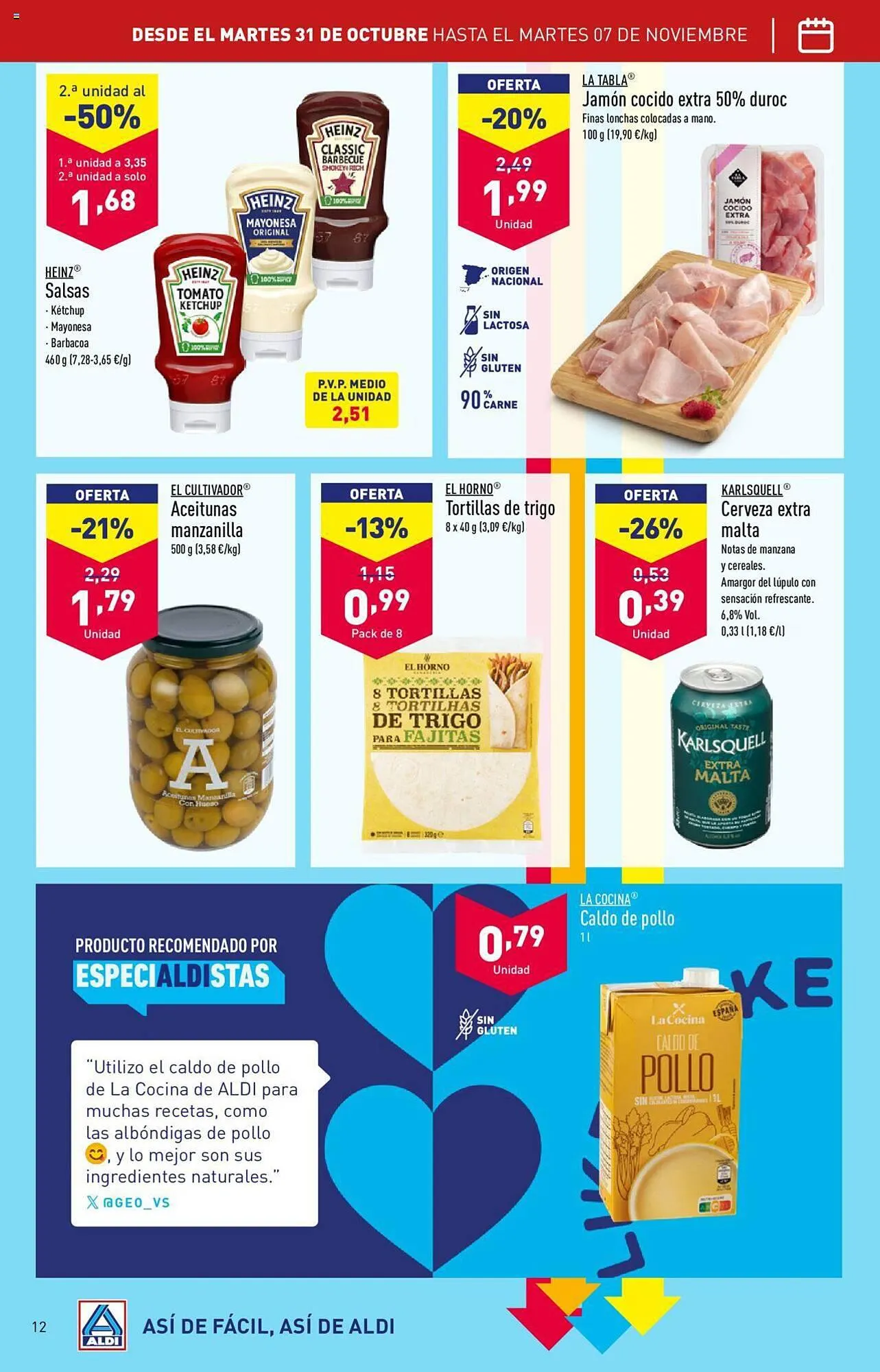 Catálogo de Folleto ALDI 31 de octubre al 7 de noviembre 2023 - Página 12
