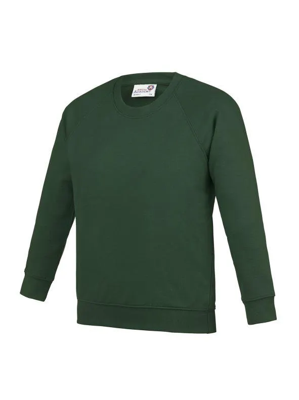 Academy Sudadera con cuello redondo ranglán para niños